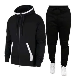 ربيع مخطط غنطة كبيرة الحجم هوديي مع شورت صوفي للرجال أسود هوديس وبلوزات للرجال Men's Black Striped Oversized Hoodie with Fleece Shorts Men's Hoodies &amp; Sweatshirts