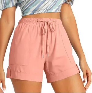 2025 Women's Cargo Shorts Casual Summer Elastic High Waisted Shorts Athletic Hiking Outdoor Outfits with Pockets