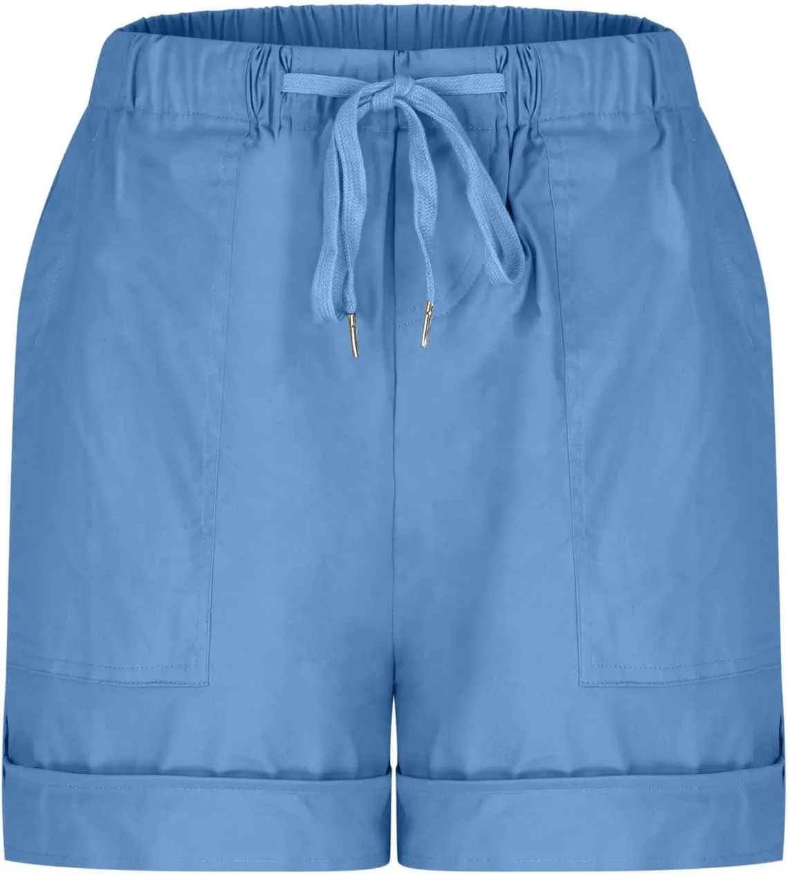 2025 Women's Cargo Shorts Casual Summer Elastic High Waisted Shorts Athletic Hiking Outdoor Outfits with Pockets