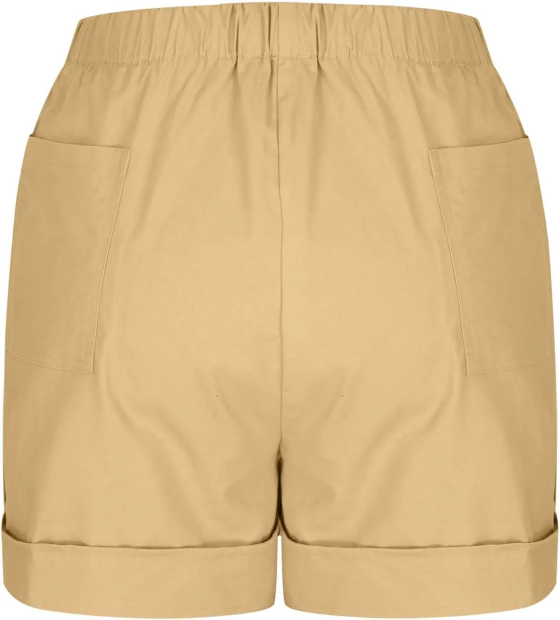 2025 Women's Cargo Shorts Casual Summer Elastic High Waisted Shorts Athletic Hiking Outdoor Outfits with Pockets