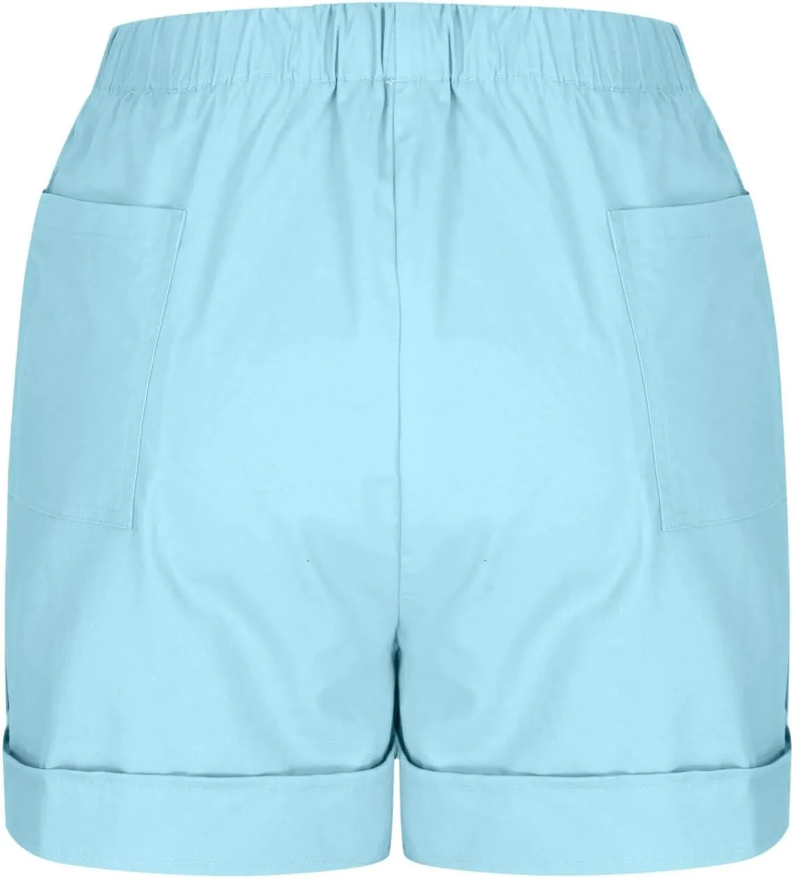 2025 Women's Cargo Shorts Casual Summer Elastic High Waisted Shorts Athletic Hiking Outdoor Outfits with Pockets