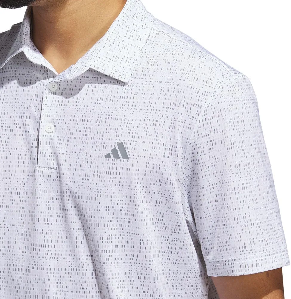 adidas Men's Ultimate365 Power Grid Print Polo Shirt