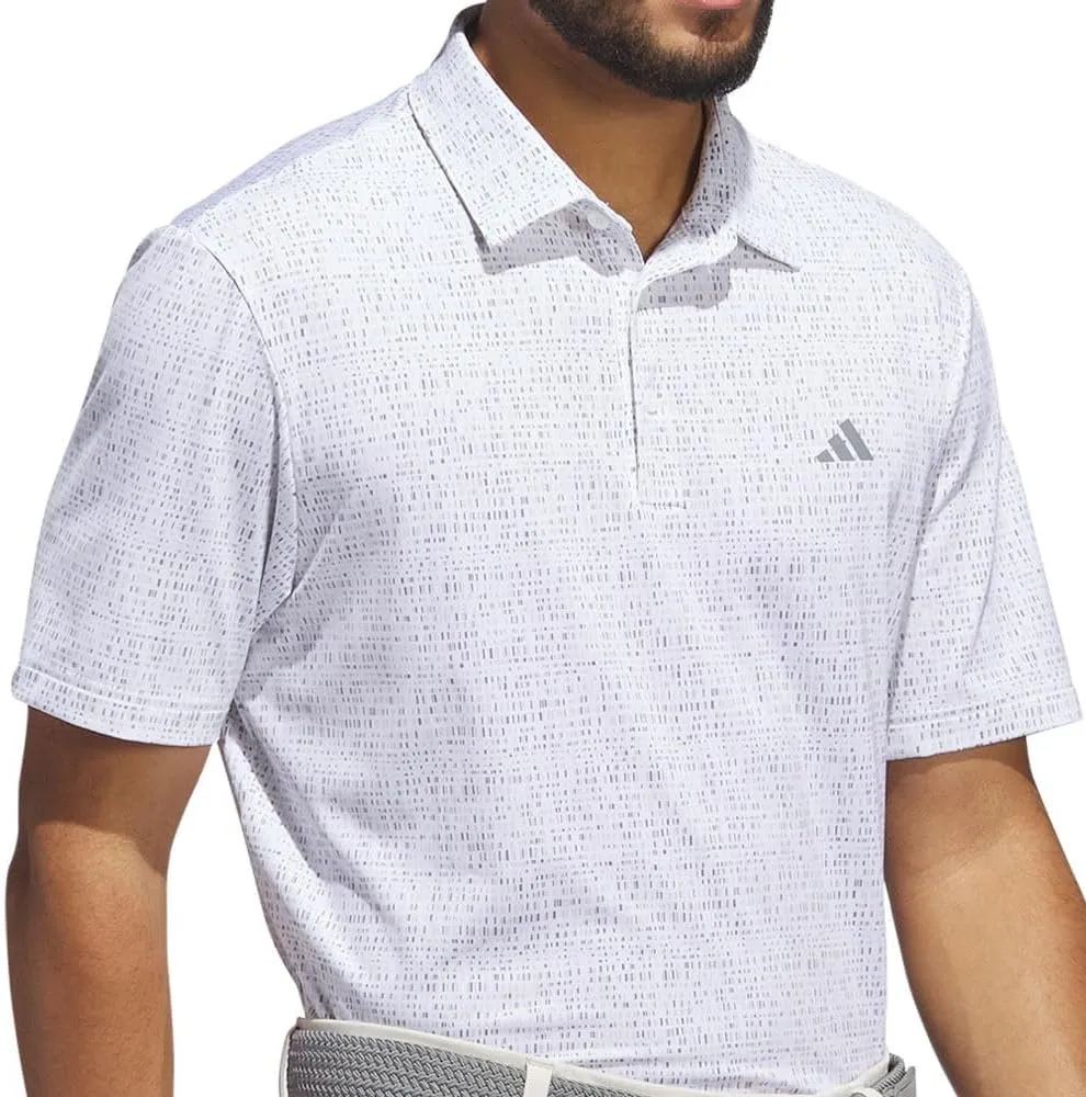 adidas Men's Ultimate365 Power Grid Print Polo Shirt