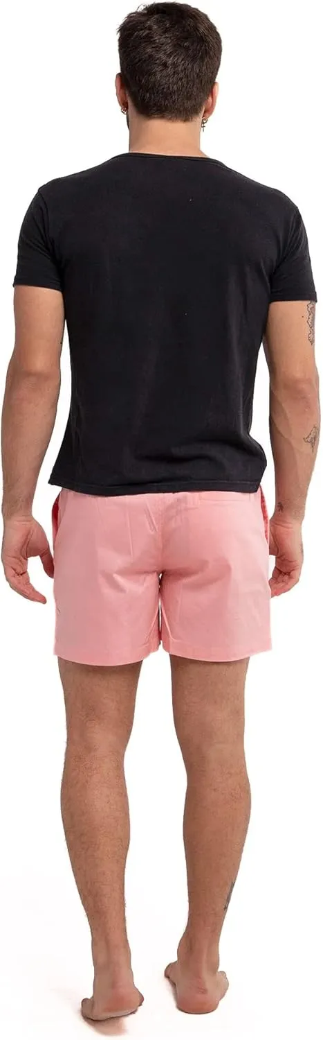 BERMIES Mens Cotton Stretch Shorts - 5.5 Inseam, Lightweight, Breathable, Stylish & Comfortable for Everyday Wear