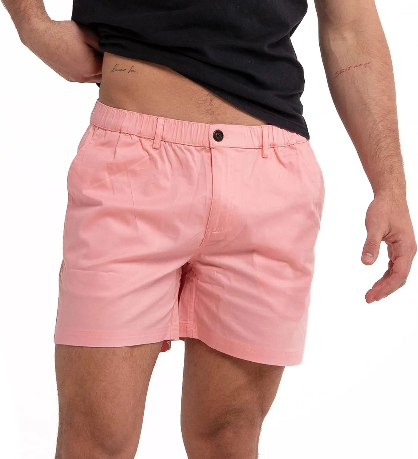 BERMIES Mens Cotton Stretch Shorts - 5.5 Inseam, Lightweight, Breathable, Stylish & Comfortable for Everyday Wear