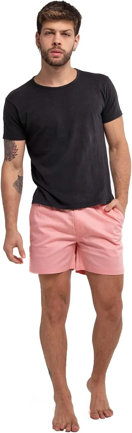 BERMIES Mens Cotton Stretch Shorts - 5.5 Inseam, Lightweight, Breathable, Stylish & Comfortable for Everyday Wear