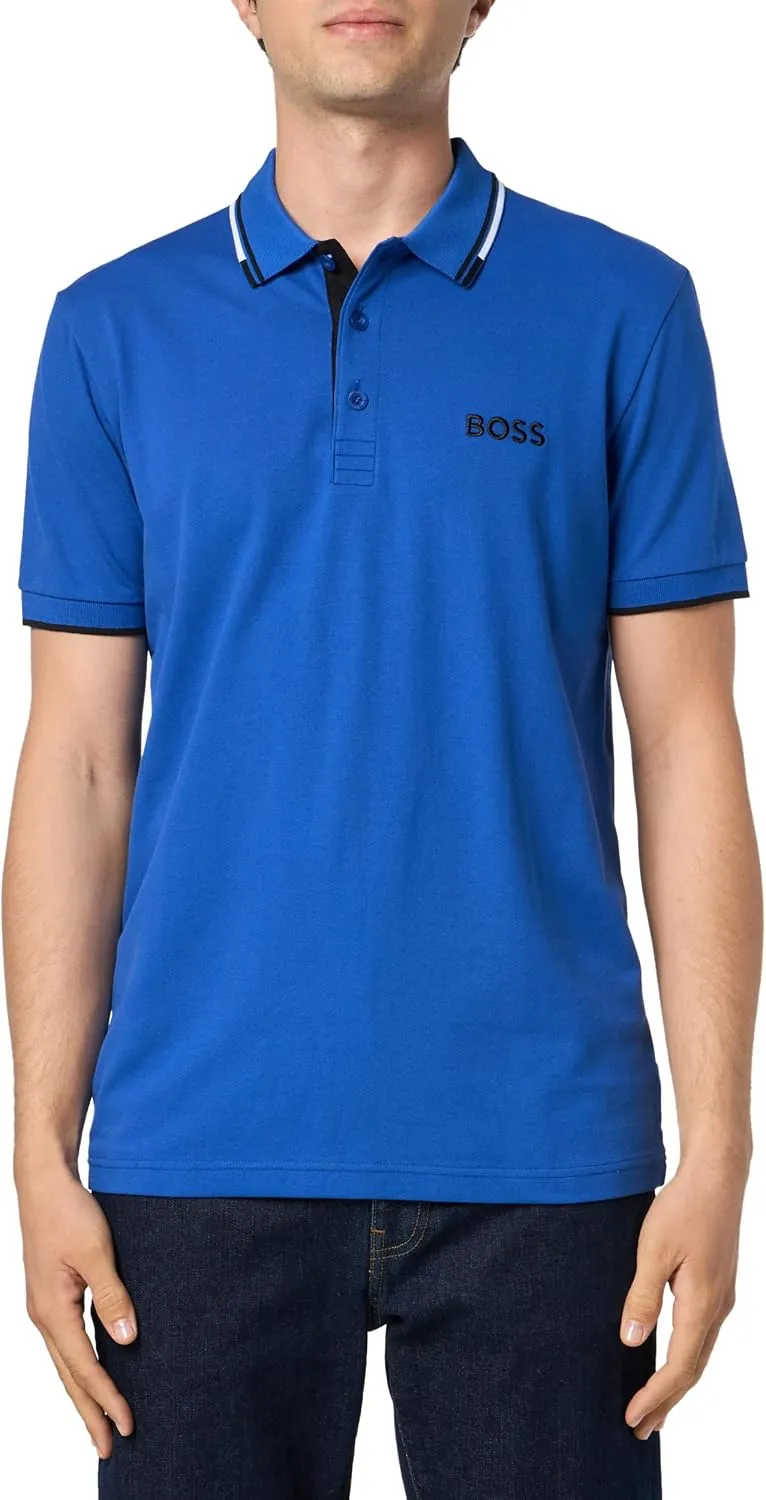 BOSS Men's Paddy Pro Stretch Pique Polo Shirt