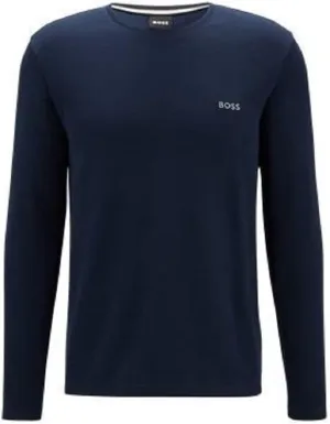BOSS Men's Waffle Long Sleeve Shirt, Ivy Green, M