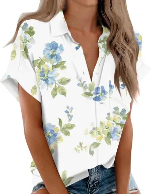 Button Down Shirts Linen Tops for Women Solid Color Shirt Long Sleeve Button Down Loose Fit Vacation Beach