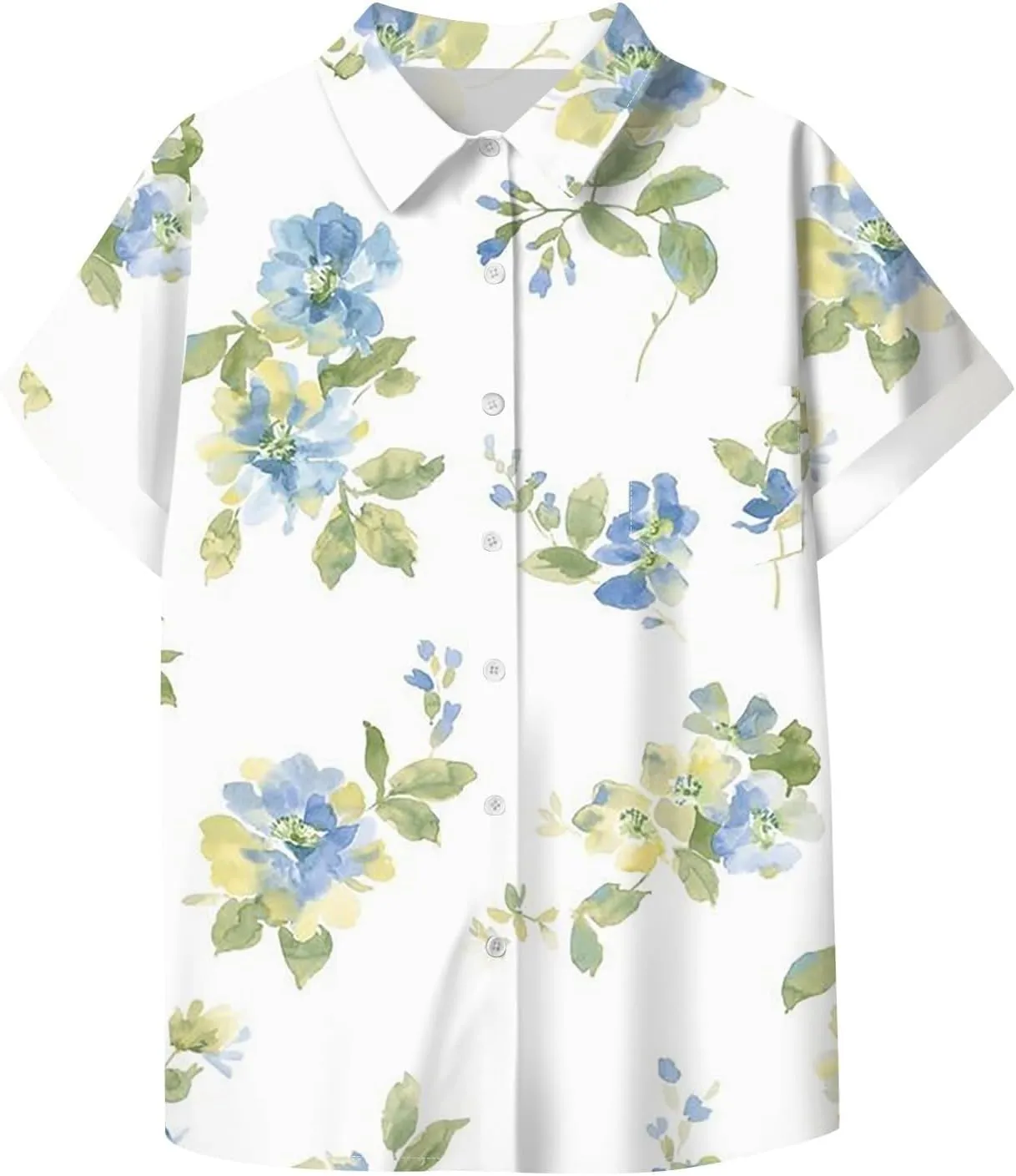 Button Down Shirts Linen Tops for Women Solid Color Shirt Long Sleeve Button Down Loose Fit Vacation Beach