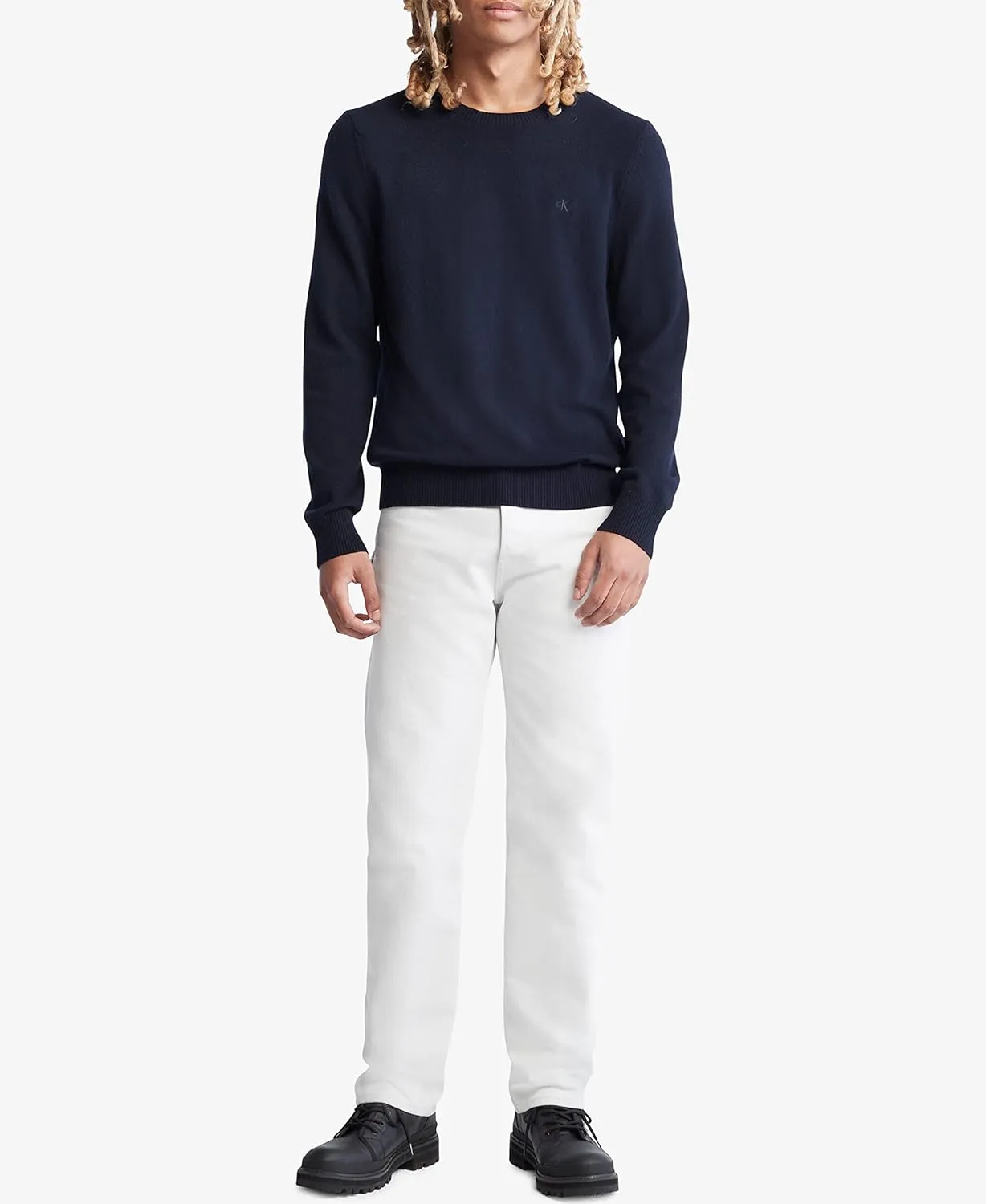 Calvin Klein Men's Merino Wool Blend Crewneck Sweater