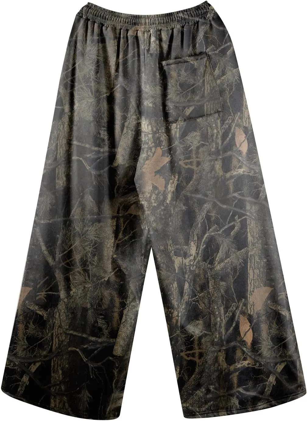 Camo Pants Women High Straight Wide Leg Waist Pant Drape Fashion Loose Trousers Business Casual Camouflage Work Pants