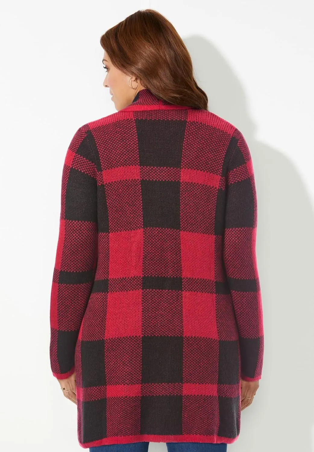 Catherines Women's Plus Size Country Village Sweater Cardigan