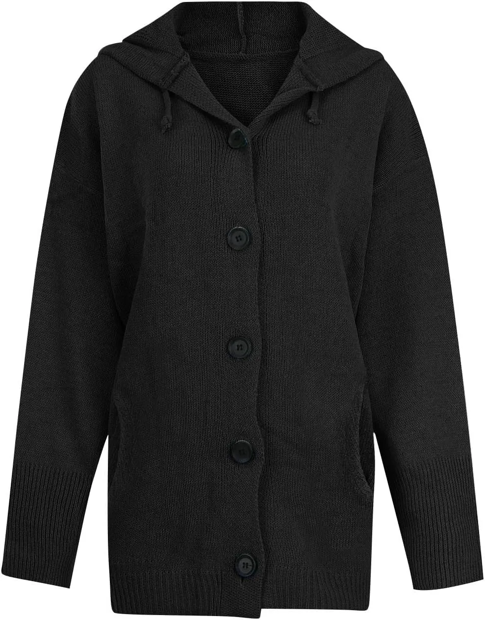 ChicCrate Fall Sweaters for Women Trendy Chunky Knit Open Front Cardigan Button Down Long Sleeve Shirt Loose Plus Size Tops