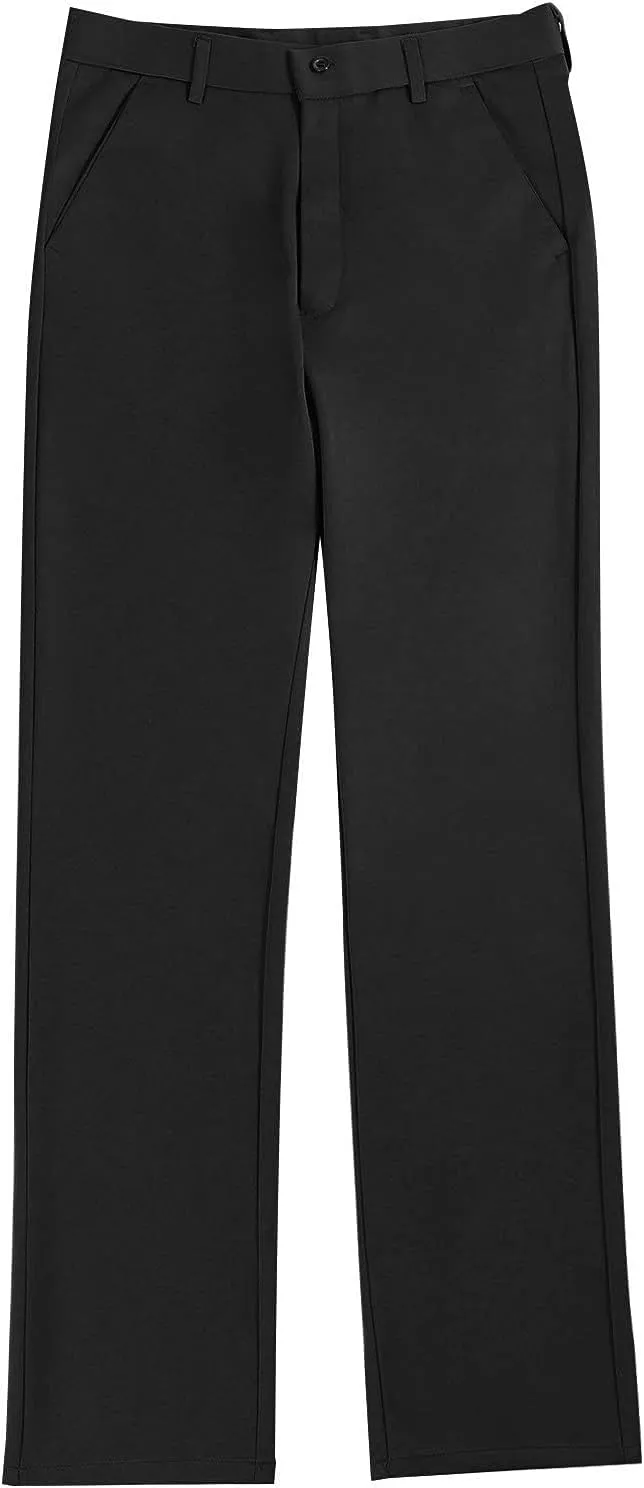 CRNTCEM Mens Straight Chino Pants Slim Fit Work Dress Pants Summer Thin Casual Sports Golf Trousers Soft Business Suit Pants