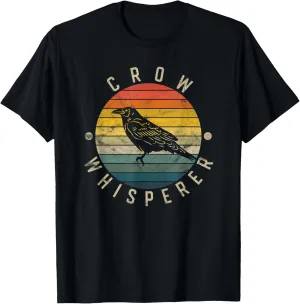 Crow Whisperer Vintage Sunset Cute Raven T-Shirt