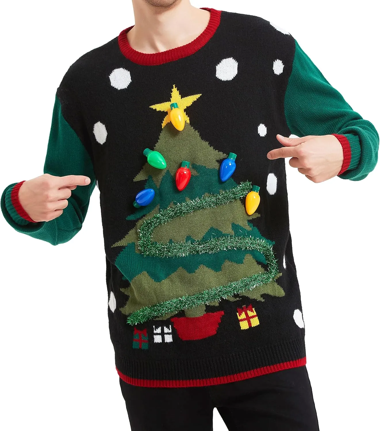 *daisysboutique* Men's Holiday Reindeer Snowman Santa Snowflakes Sweater