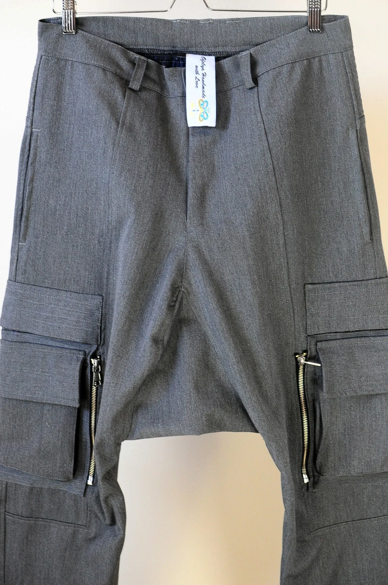 Drop-Rise Hiking Mountain Cargo Pants / Quilted Zip Pockets