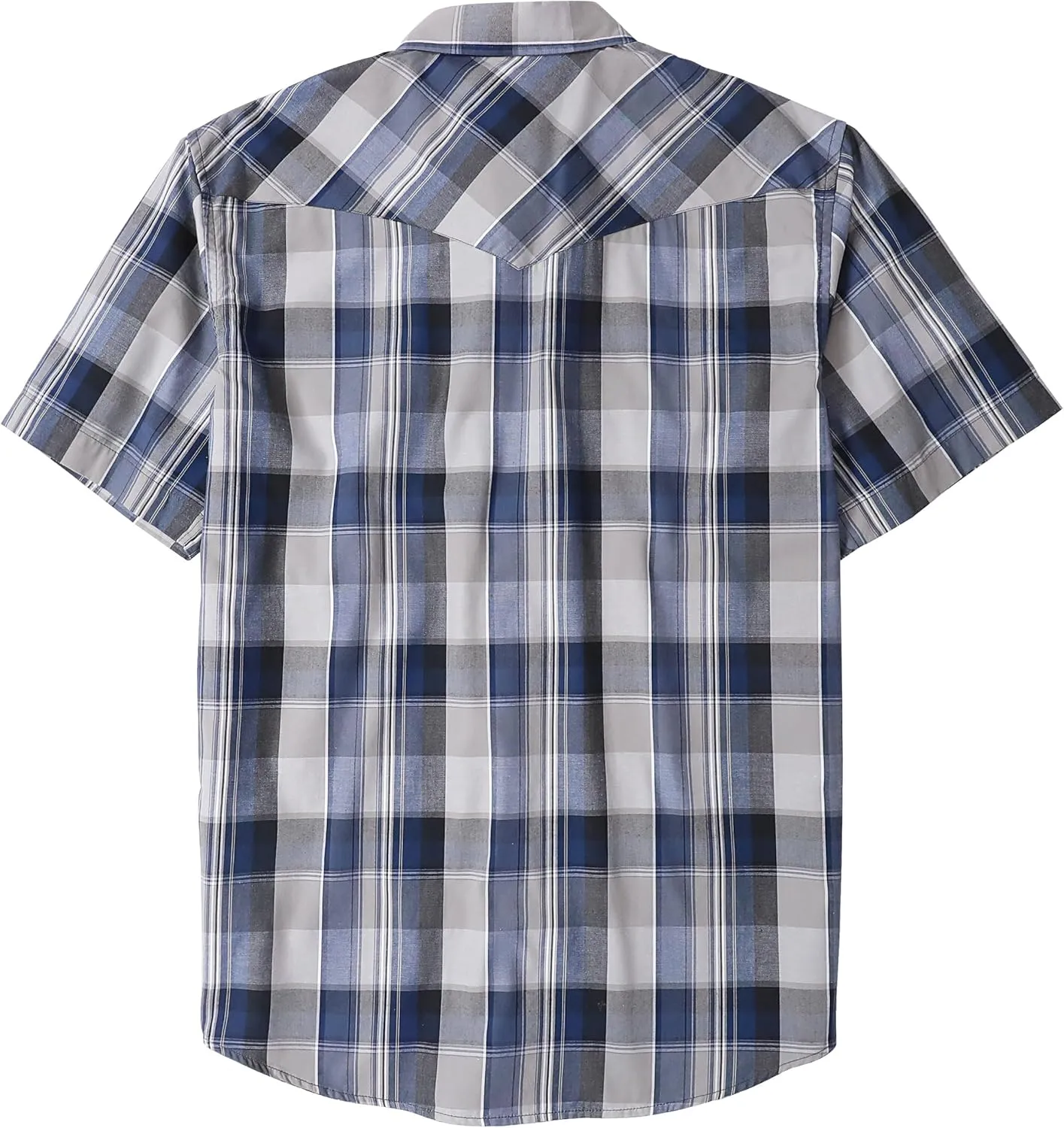 Dubinik Western Shirts for Men Short Sleeve Plaid Pearl Snap Shirts for Men Button Up Shirt Cowboy Casual Work Shirt