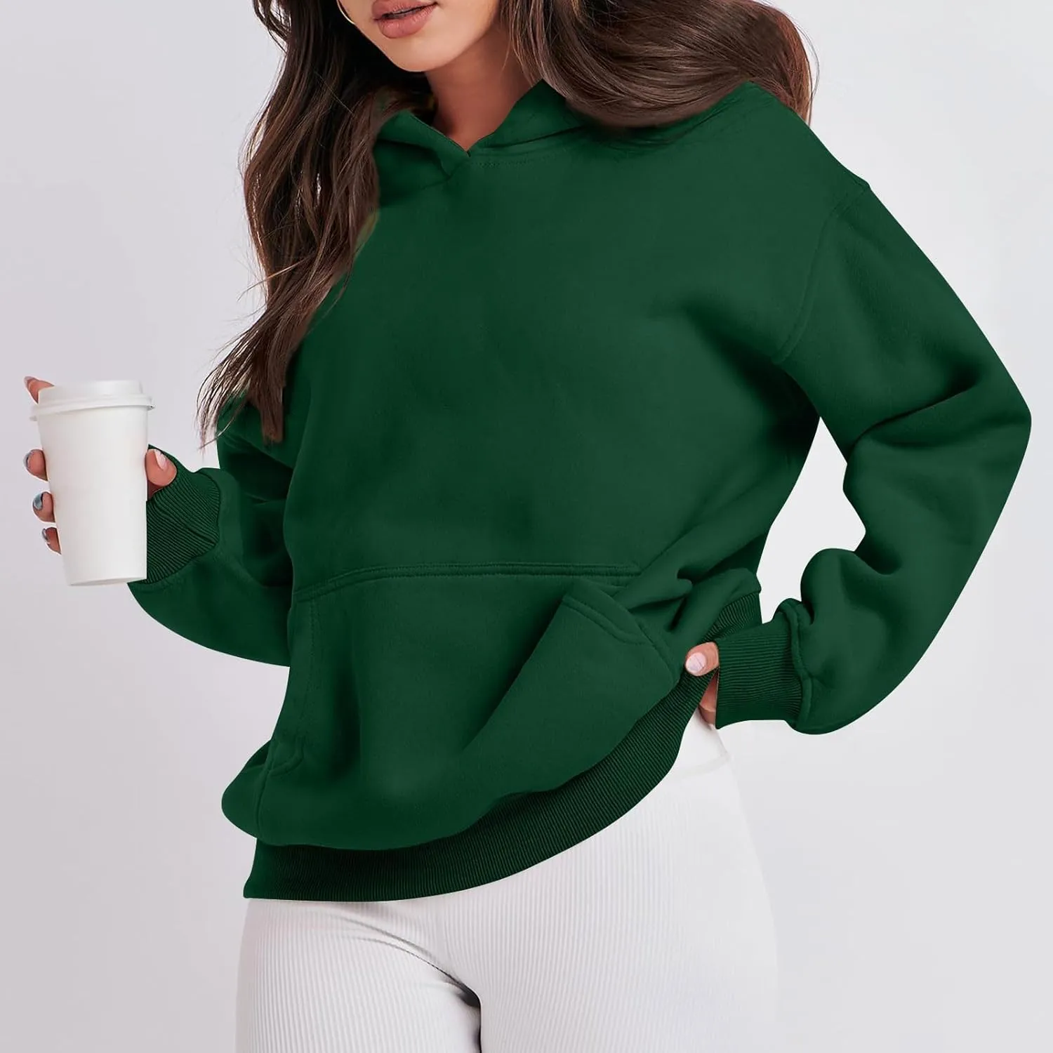 Fall Sweatshirts, Womens Oversized Sweatshirts Pullover Hoodies Fleece Sweaters Long Sleeve With Pockets Winter Fall