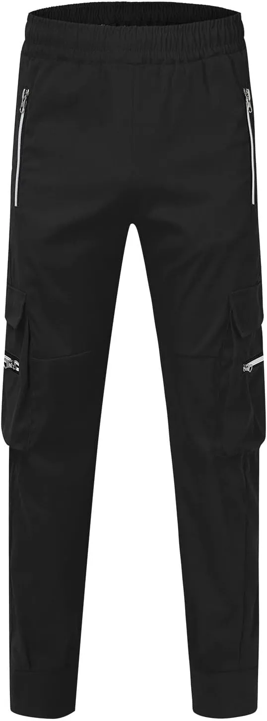 Flowy Pants for Men Casual Fall Pants for Men Men's Slim-Fit Casual Stretch Chino Pant Mens Casual Pants with Pockets