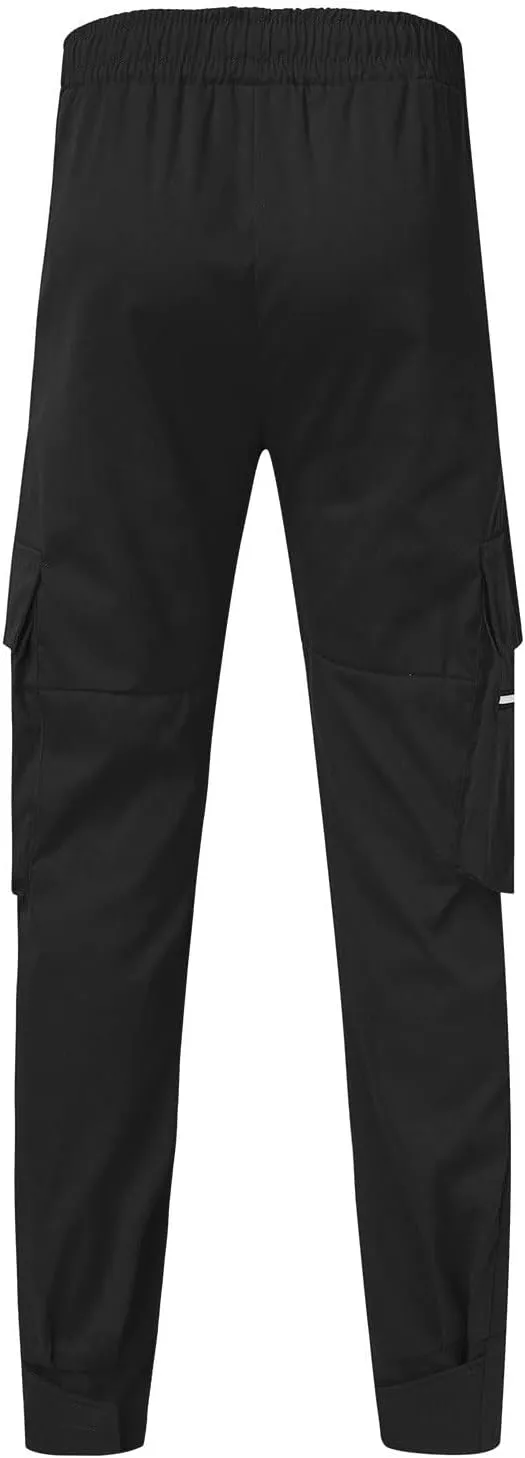 Flowy Pants for Men Casual Fall Pants for Men Men's Slim-Fit Casual Stretch Chino Pant Mens Casual Pants with Pockets