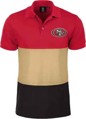 FOCO Men's NFL Team Logo Polo Short Sleeve Shirt