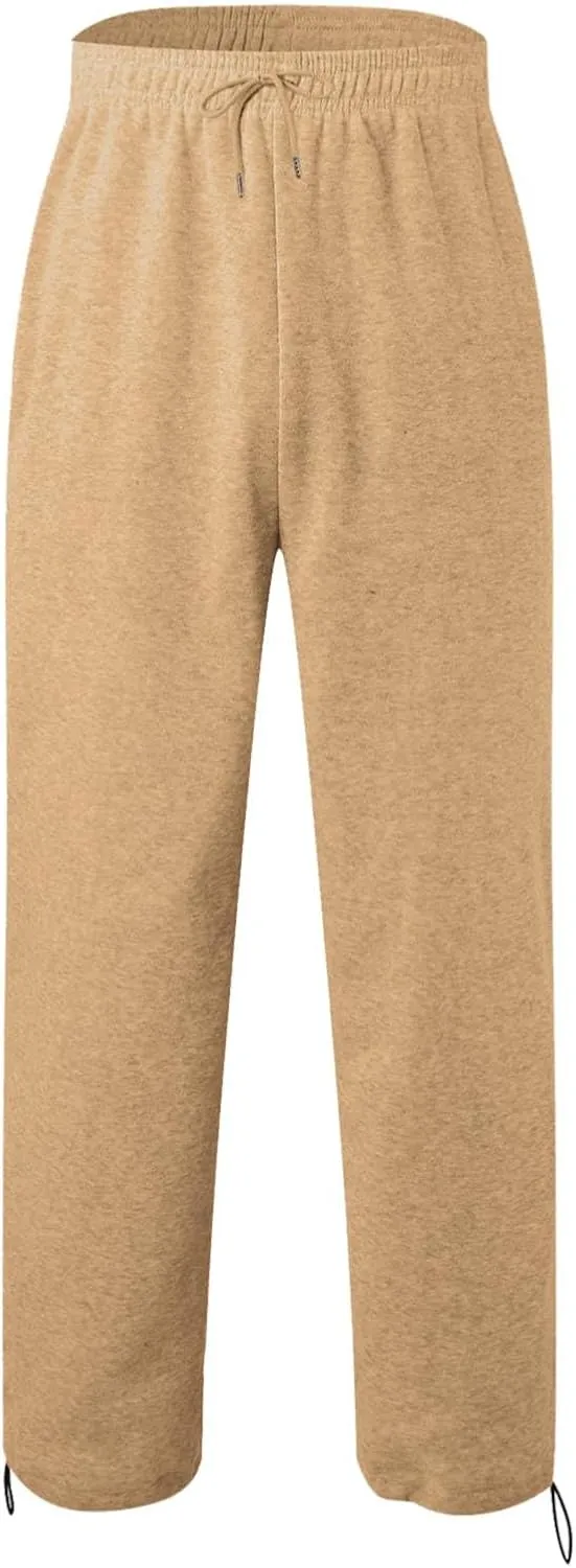 GIERIDUC Men's Athletic Running Joggers Stretch Country Corduroy Pants Mens Sherpa Lined Sweatpants Best Dress Pants for Men
