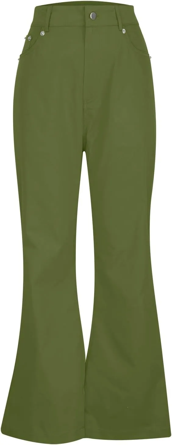 GIERIDUC Men's Drawstring Waist Cargo Pants Men's Classic Fit Dress Pants Black Cotton Cargo Trousers Relaxing Gifts for Men
