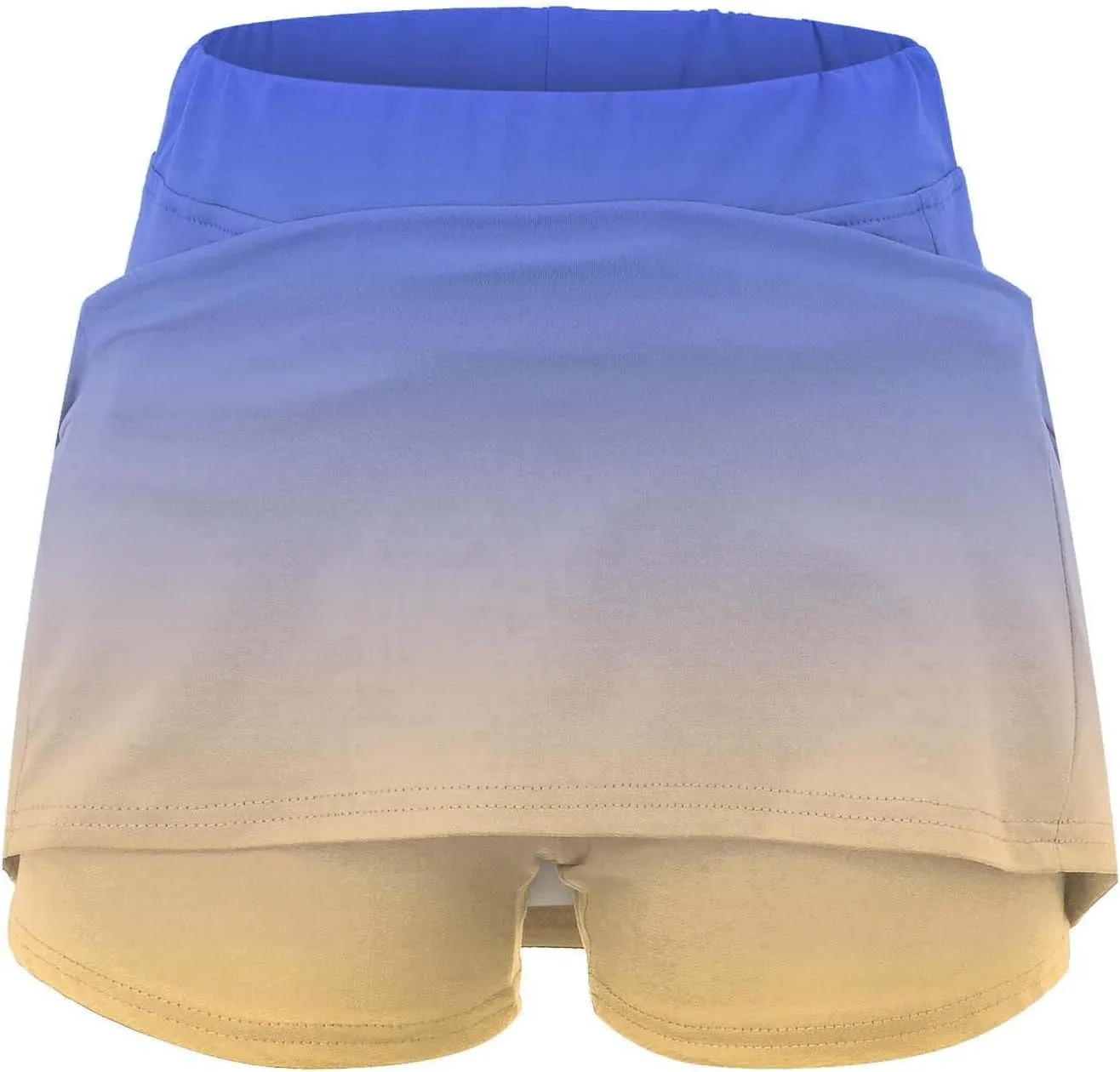 Golf Skirts for Women with Shorts Long Womens Running Shorts 5 inch Inseam no Liner Black Skirt for Women Cotton