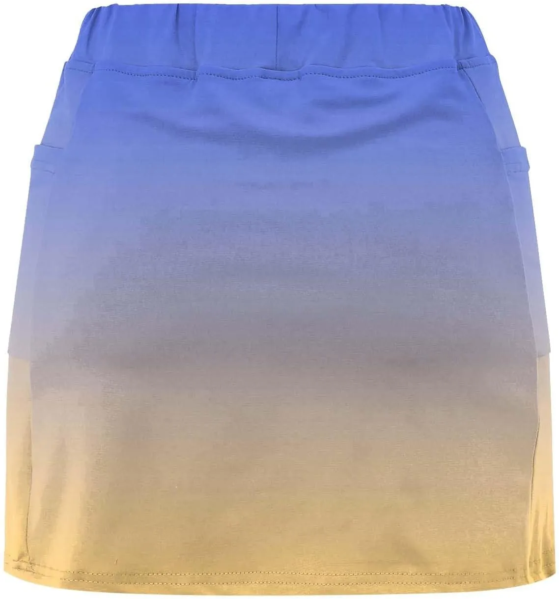 Golf Skirts for Women with Shorts Long Womens Running Shorts 5 inch Inseam no Liner Black Skirt for Women Cotton