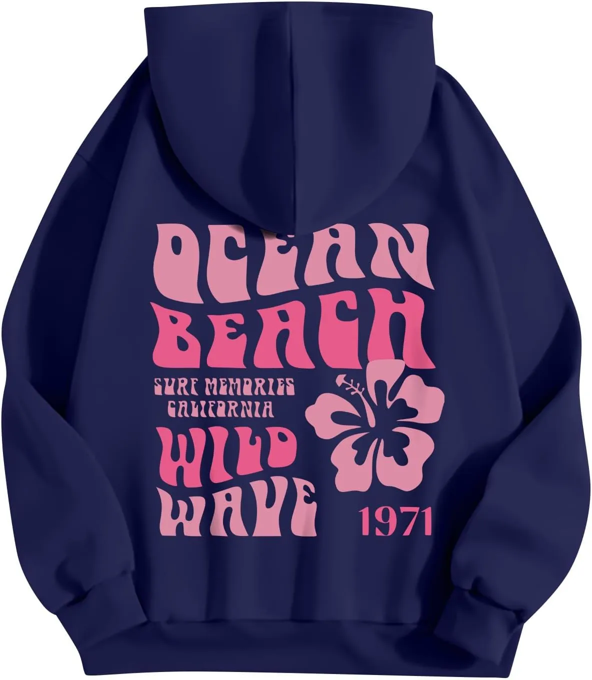 Hoodies For Teen Girls Long Sleeve Letter Print Casual Graphic Drawstring Pullover Cute Oversize Hoodie