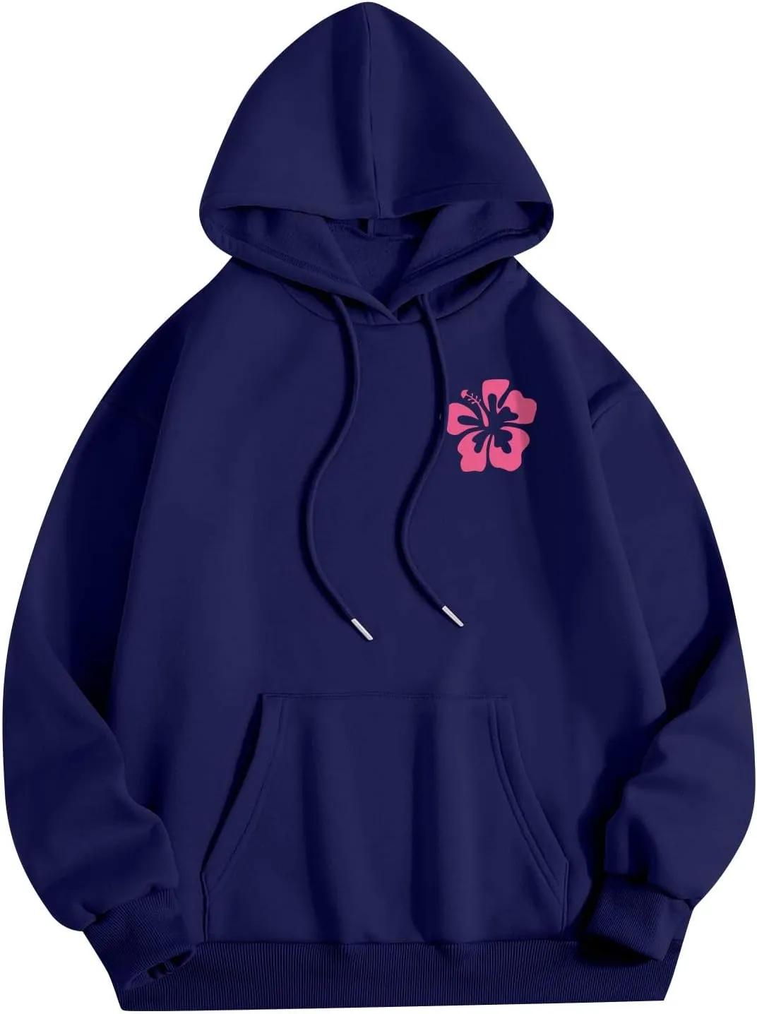 Hoodies For Teen Girls Long Sleeve Letter Print Casual Graphic Drawstring Pullover Cute Oversize Hoodie