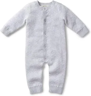 Hope & Henry Layette Baby Cable Knit Sweater Romper