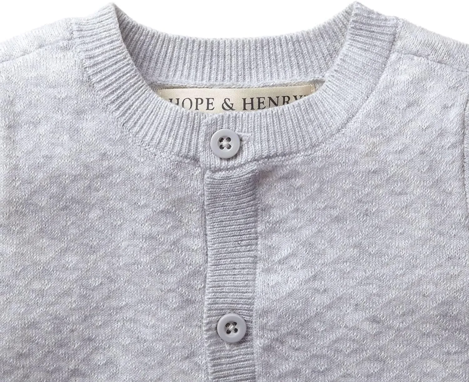 Hope & Henry Layette Baby Cable Knit Sweater Romper