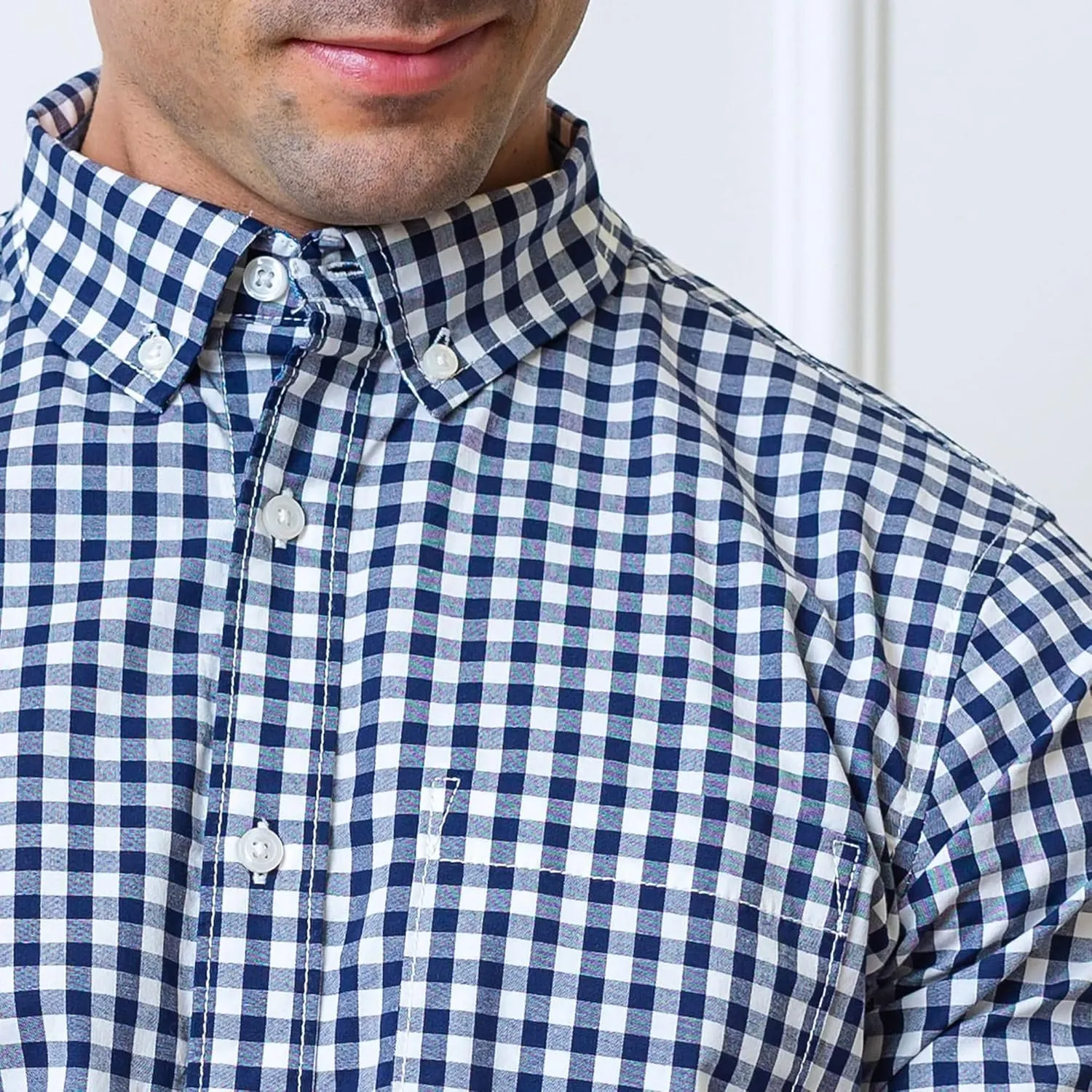 Hope & Henry Men's Long Sleeve Poplin Button Down Shirt