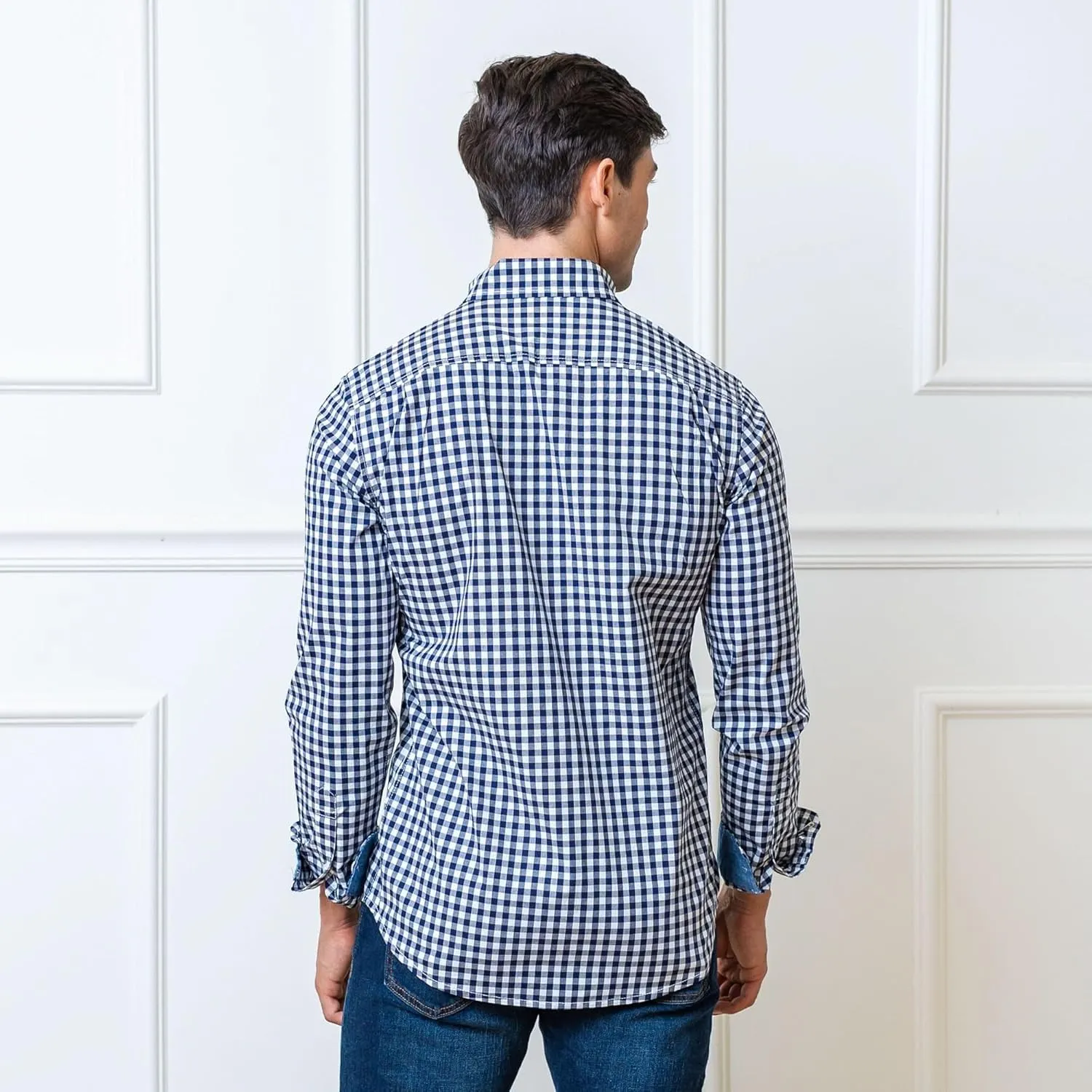 Hope & Henry Men's Long Sleeve Poplin Button Down Shirt