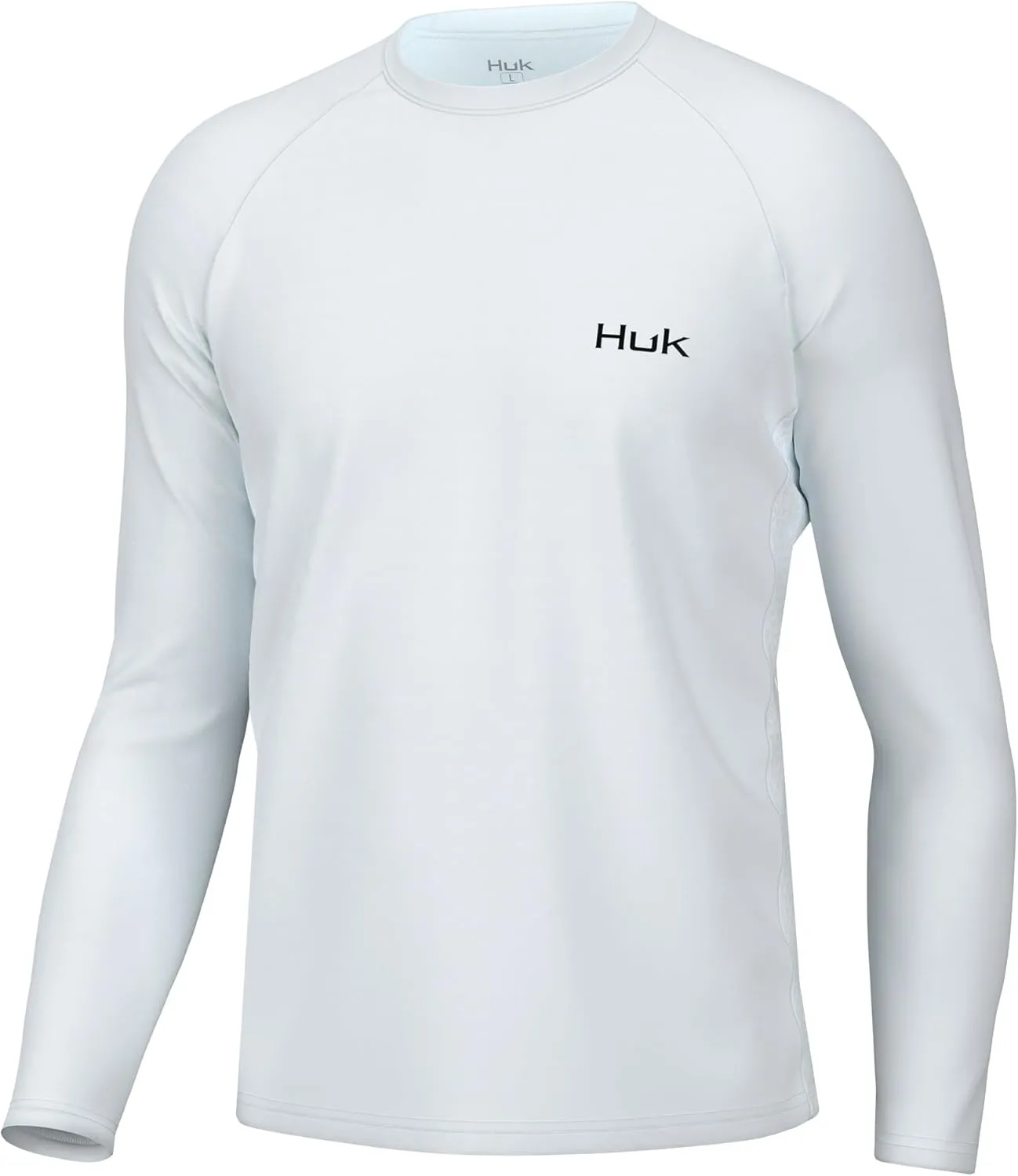 HUK Men's Pursuit Pattern Crew Sleeve, Performance Shirt