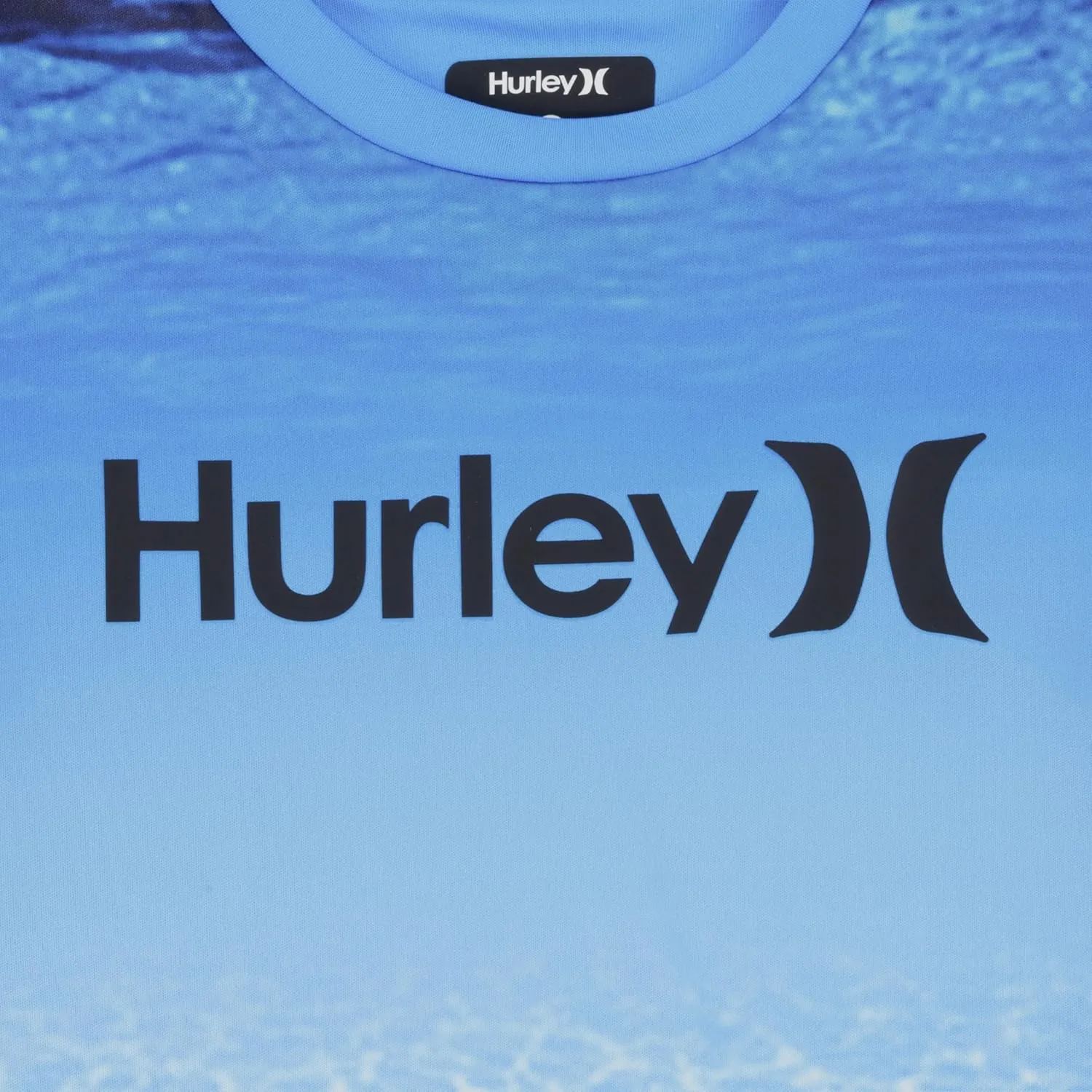 Hurley Boys' UPF 50  Rash Guard Swim Shirt