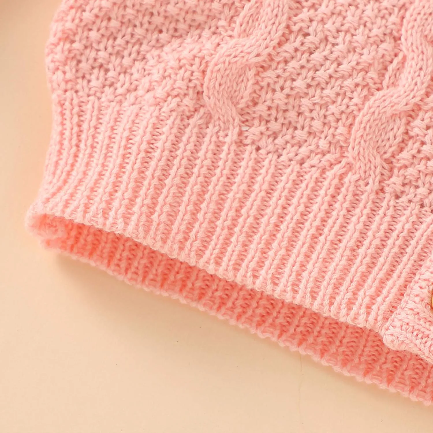 Infant Baby Boy Girl Long Sleeve Knitted Sweater Button Cardigan Coat Twist Knitwear Jacket Winter Warm Clothes