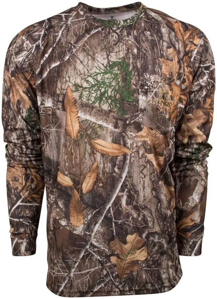 King's Camo Men's Kcm1087 Hunter Series Long Sleeve Shirt