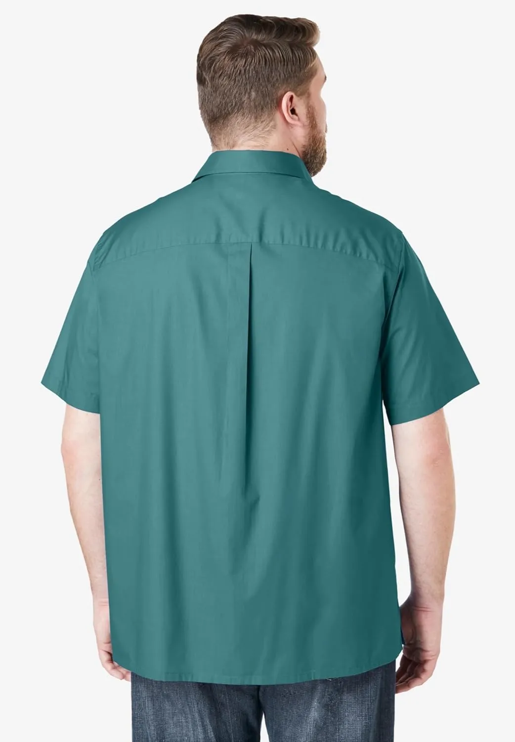KingSize Men's Big & Tall Short-Sleeve Pocket Sport Shirt