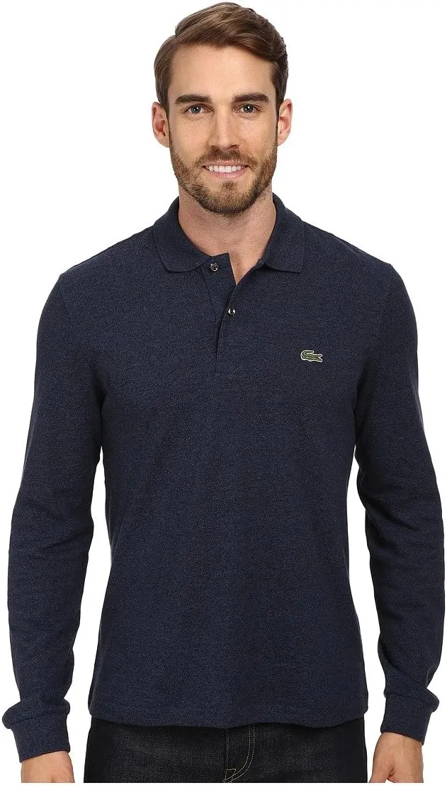 Lacoste Mens Classic Long Sleeve Pique Polo Shirt