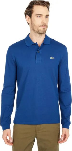 Lacoste Mens Classic Long Sleeve Pique Polo Shirt