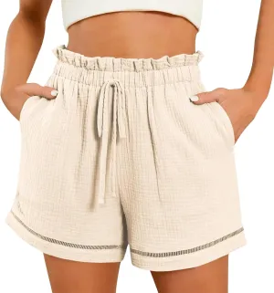 LCMTWX Golf Shorts Casual Pants High-Waist Sports Loose Shorts Casual Fashion Pants Golf Shorts Yoga Shorts for Women Women
