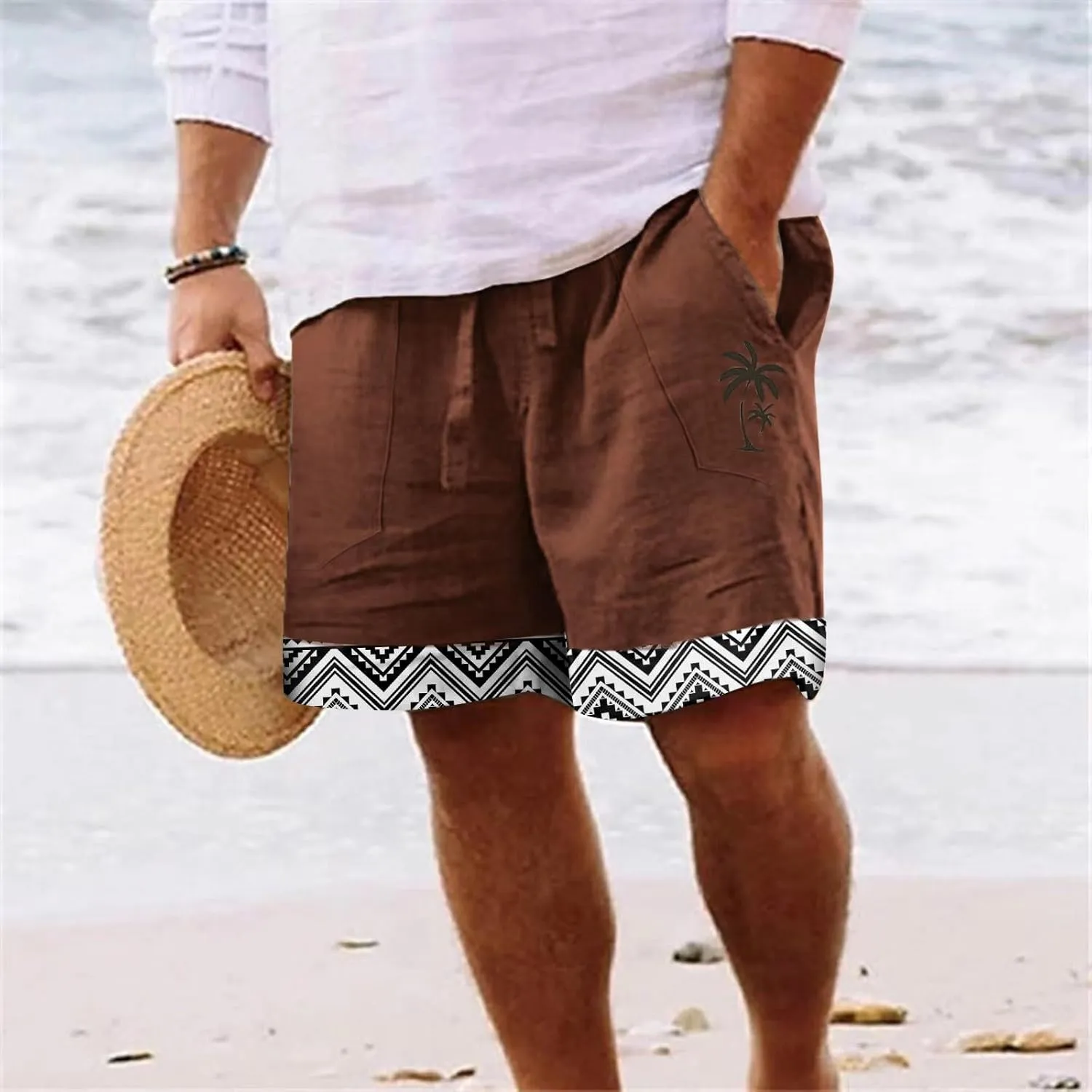 LCMTWX Mens Shorts Casual Fashion Sports Cargo Pants Straight Leg Loose Shorts Beach Pants Cargo Shorts for Men Stretch