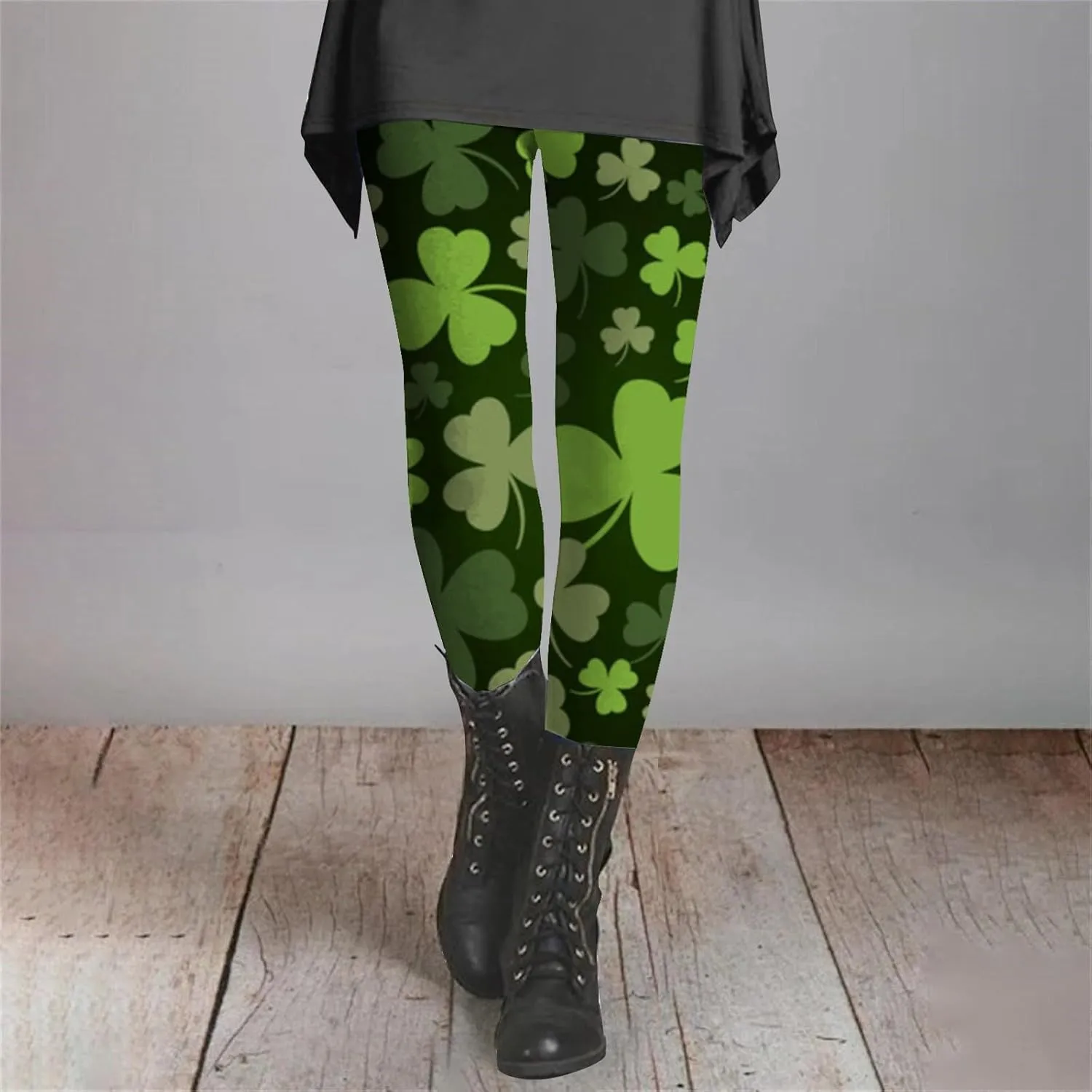 LCMTWX Womens St Patrick's Day Costume St. Patricks Day Print High Waist Yoga Pants for Women's Workout Clothes for Fold
