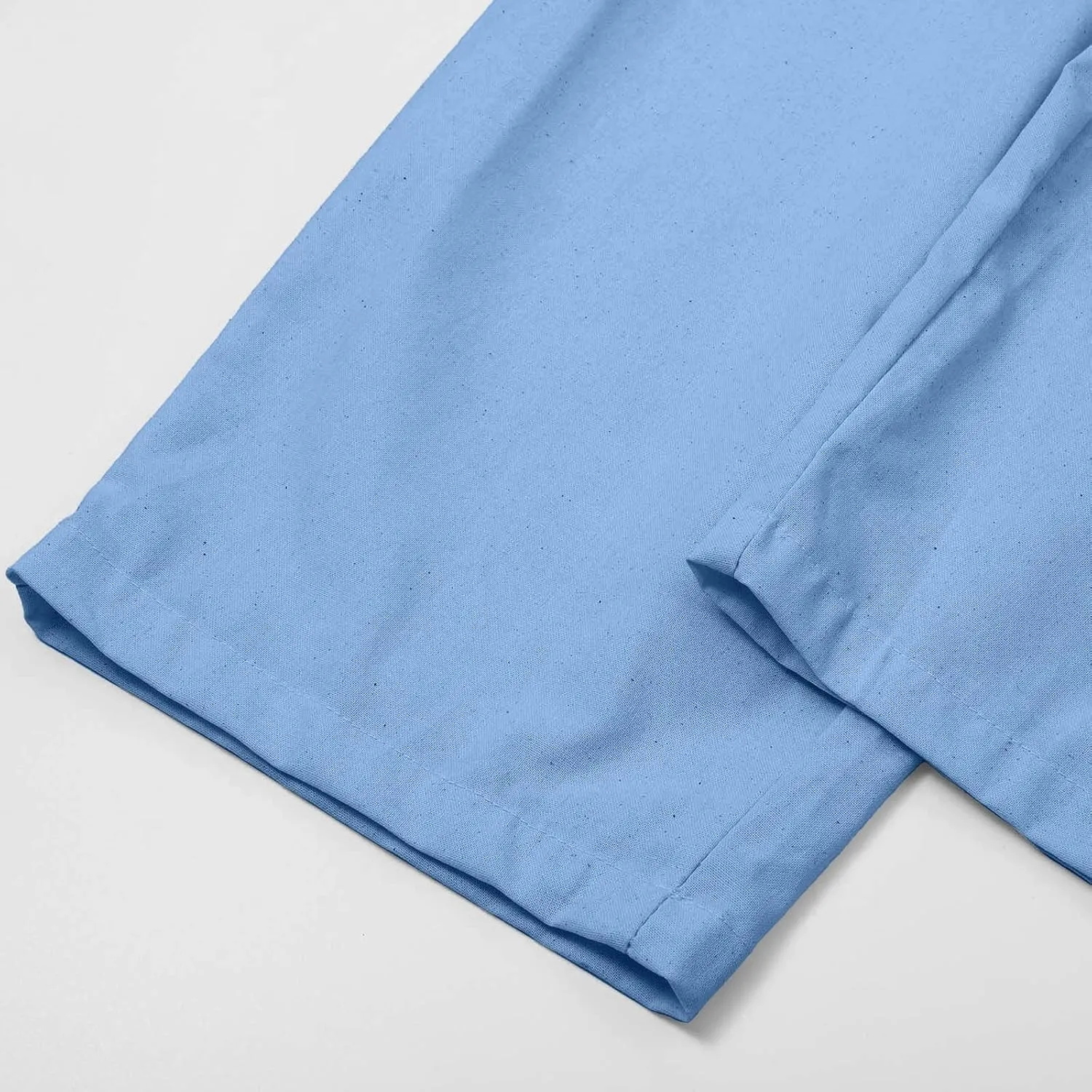 Linen Pants for Women 2025 Straight Wide Leg Lounge Pants Elastic Waist Roll Up Summer Beach Trousers with Pockets