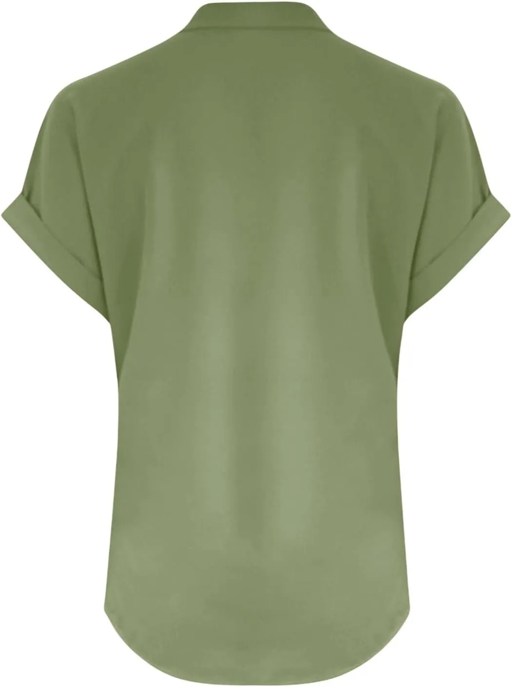 Linen Shirts for Women 2025 Summer Casual V Neck Button Down Short Sleeve Tops Trendy Comfy Business Work Blouses