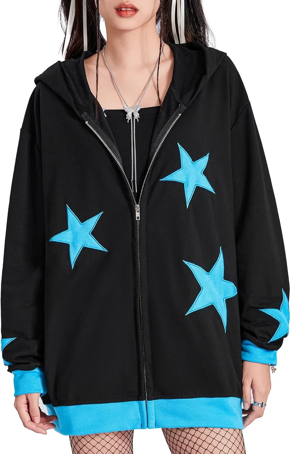 lisenraIn Unisex Men Women Halloween Hoodie Graphic Zip Up Sweatshirt Y2K Oversized Long Sleeve Rhinestone Skeleton Jacket